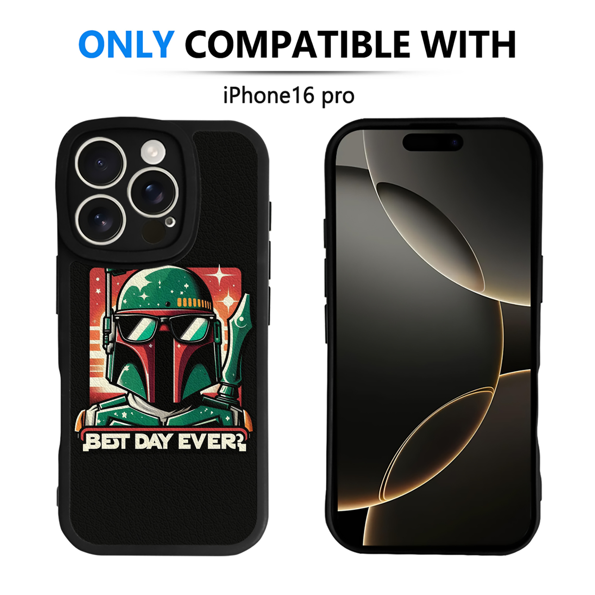 （画像用） スター・ウォーズ Star Wars 【iPhone 16シリーズ対応】シリコンスマホケース（レザー調） 材質：シリコン